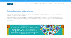 Desktop Screenshot of calidadasistencial.es